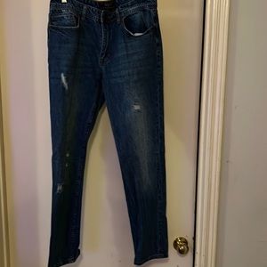 Gently worn Forever 21 men’s premium distressed jeans Slim SZ 31